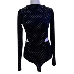 Sparkly velvet bodysuit